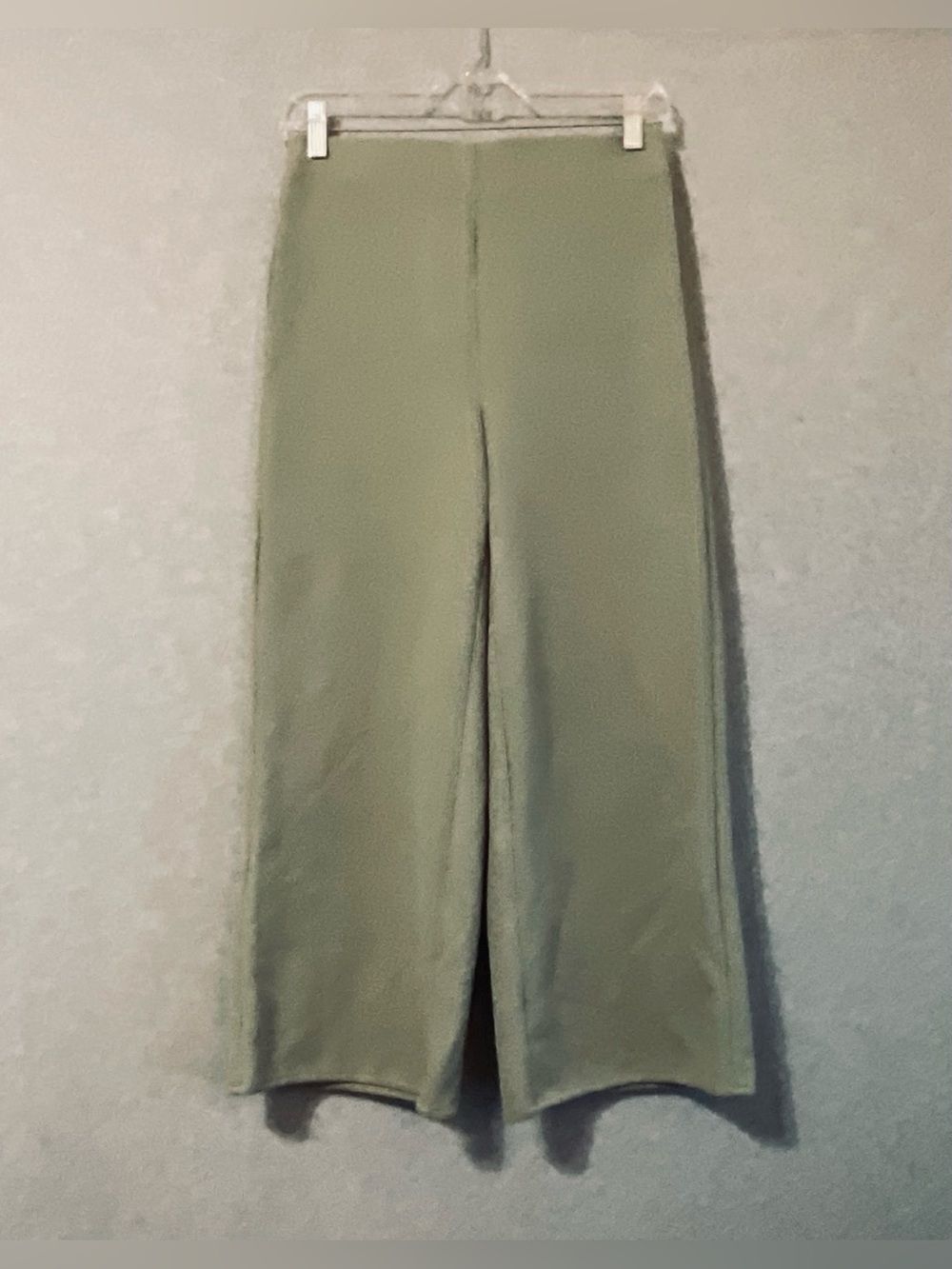 Joie Women’s High-Waist Wide Leg Pants in Olive Green Sz XS